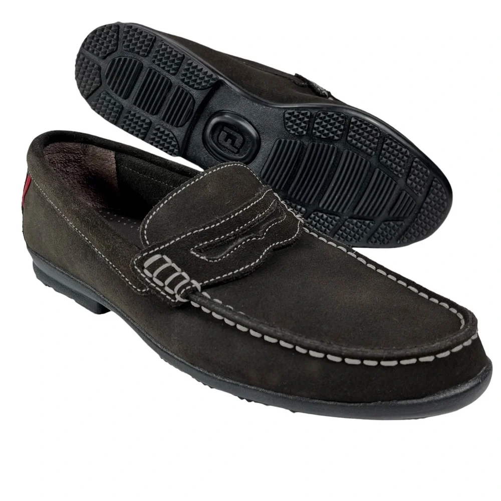 FootJoy Club Casual Brown Suede‎ Comfort Penny Loafer 79038 Men’s Size 9